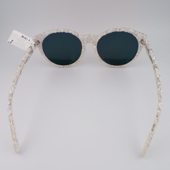 AQS Very Rad Orange Mirror Shades, White Transparent Summer NWT 53mm DAISY main image 8